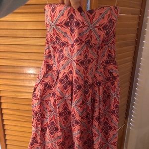 Pink patterned sun dress